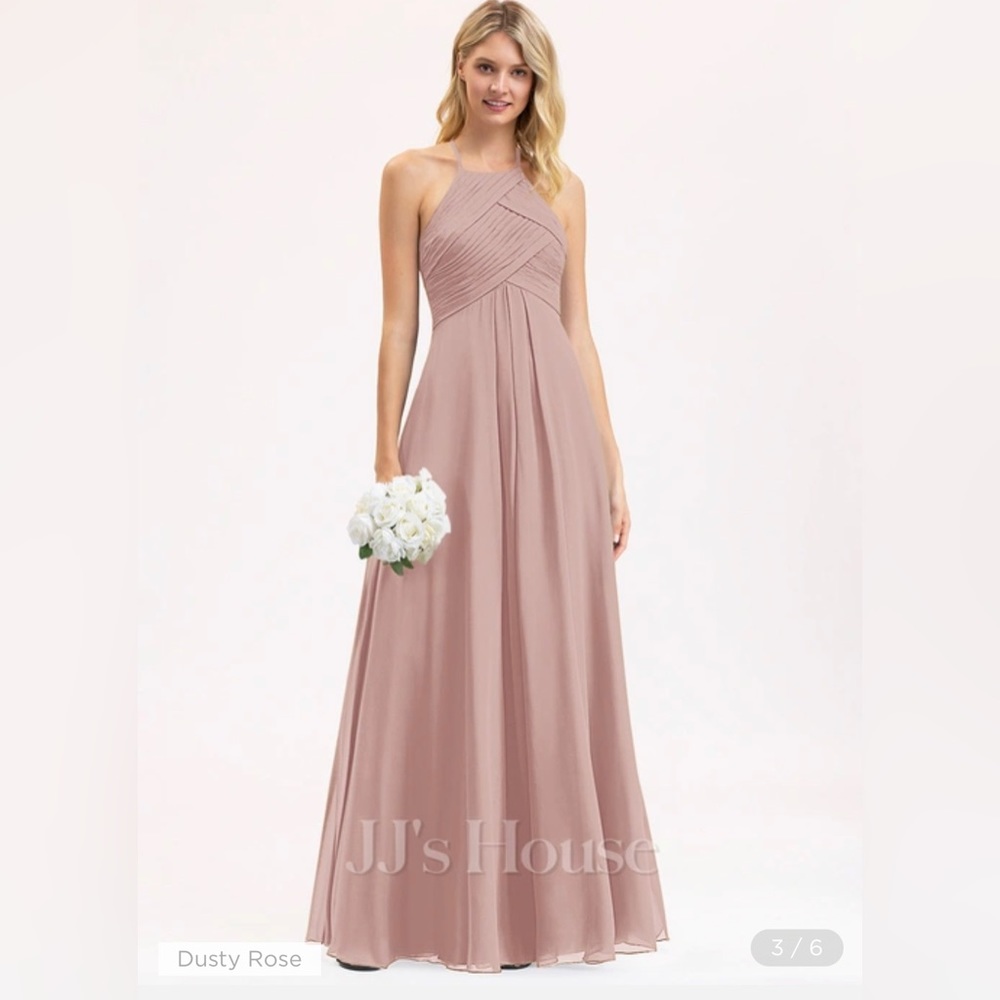 Jj house dusty rose bridesmaid dress #105573, custom size around 22